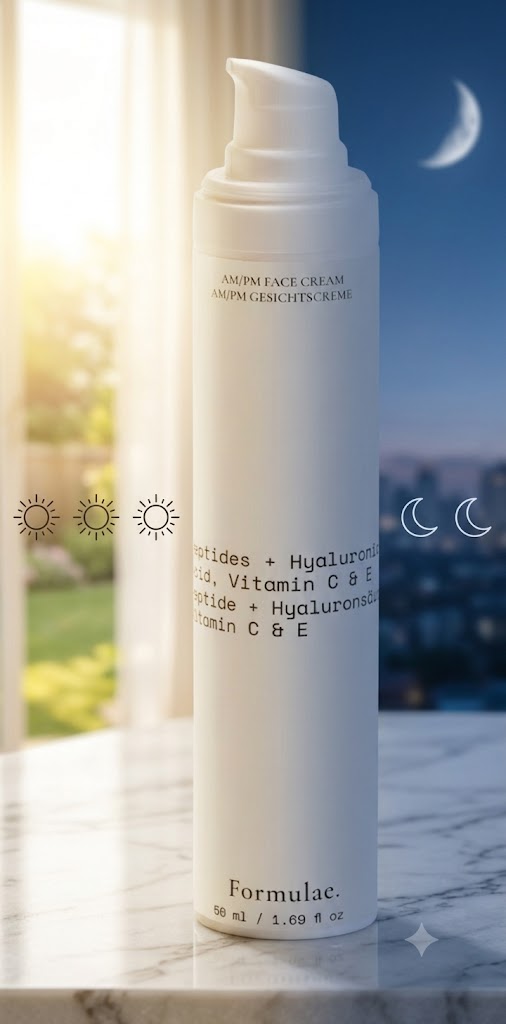 AM/PM Cream - Peptide + Hyluronic Acid + Vitamin C&E