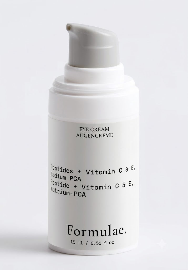 Augencreme - Peptide + Vitamin C & E + Natrium-PCA